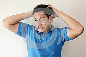 Young Man Shouting, Anger Gesture