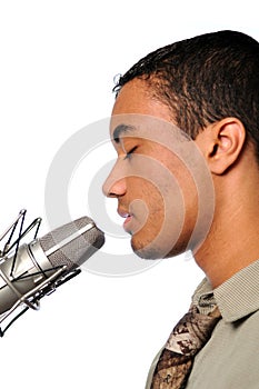 Young Man Singing