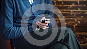 Young Man With Smartphone