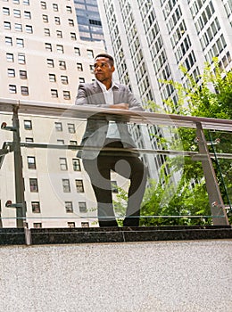 Young Man standing outdoors in New York City