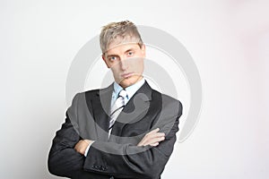 Young man in suit