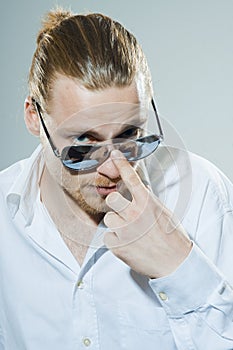 Young man with sunglasses