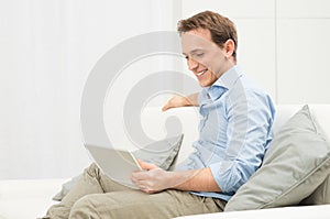 Young Man With Tablet