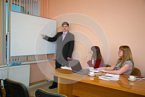 Young man to speak at a meeting