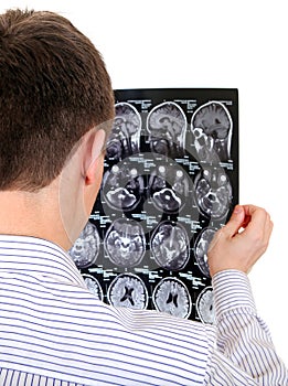 Young Man with Tomography