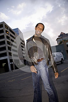 Young Man in Urban Setting