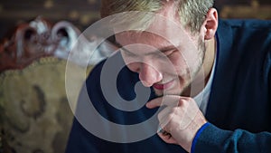 Young Man Using Smartphone