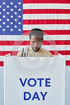 Young Man Voting