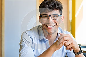 Young man wearing spectacle