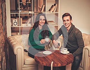 Young man and woman discussing something