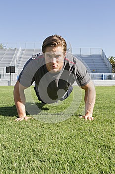 Young Man Working Out