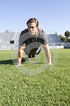 Young Man Working Out