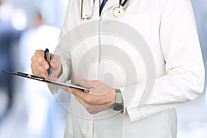 Young medical doctor with a stethoscope around his neck