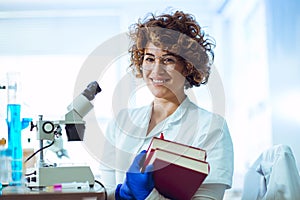 Young medical student with books