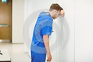 Young medical student feeling the pressure