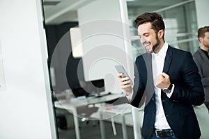 Young men in the office