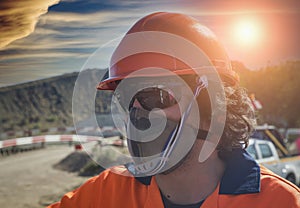 Young mining engineer