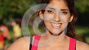 Young Minority Female Smiling