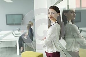 Young modern businesswoman