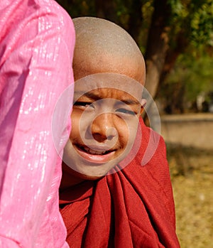 A young monk in Bagan, Myanmar