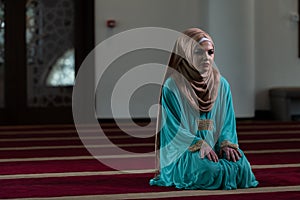 Young Muslim Woman Praying