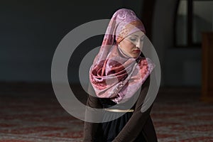 Young Muslim Woman Praying