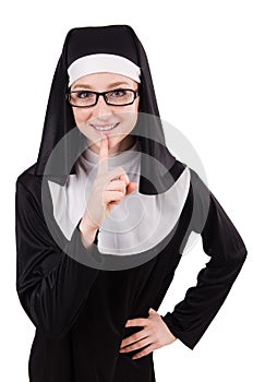 Young nun isolated