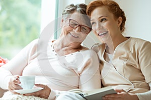 Young nurse and elder patient