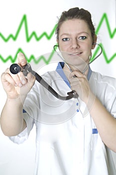 Young nurse with Stethoscope
