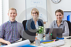 Young office workers