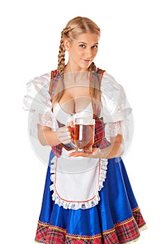 Young Oktoberfest woman