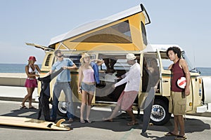 Young People By Campervan