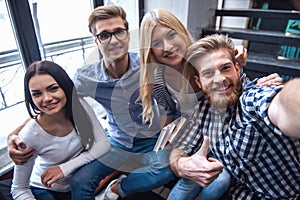 Young people in the library