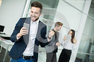 Young people in the office