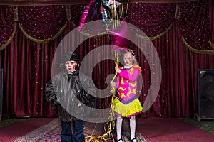 Young Performers with Balloons on Stage
