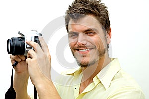 Young Photographer with camera