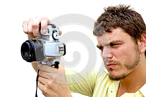 Young Photographer with camera