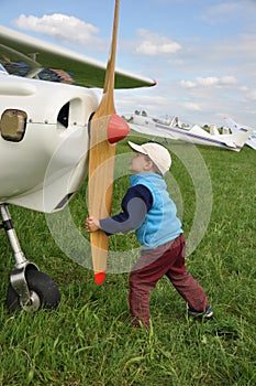 Young pilot