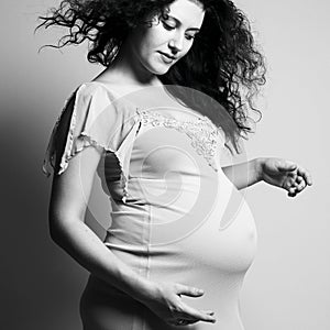 Young pregnant woman