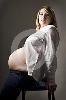 Young pregnant woman