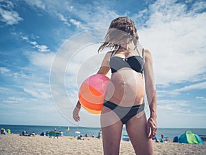 Una donna Spiaggia sfera 