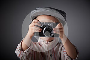Young press photographer