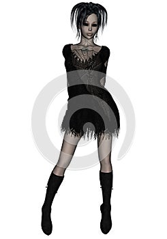 Young, pretty witch with attitude