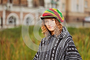 Young rastafarian woman