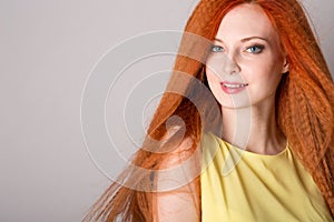 Young red-haired woman