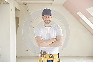 Young repairman portrait