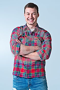 Young Robust Casual Man