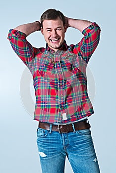 Young Robust Casual Man photo