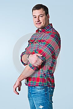 Young Robust Casual Man