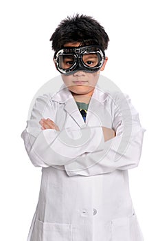 Young Scientist with Goggles